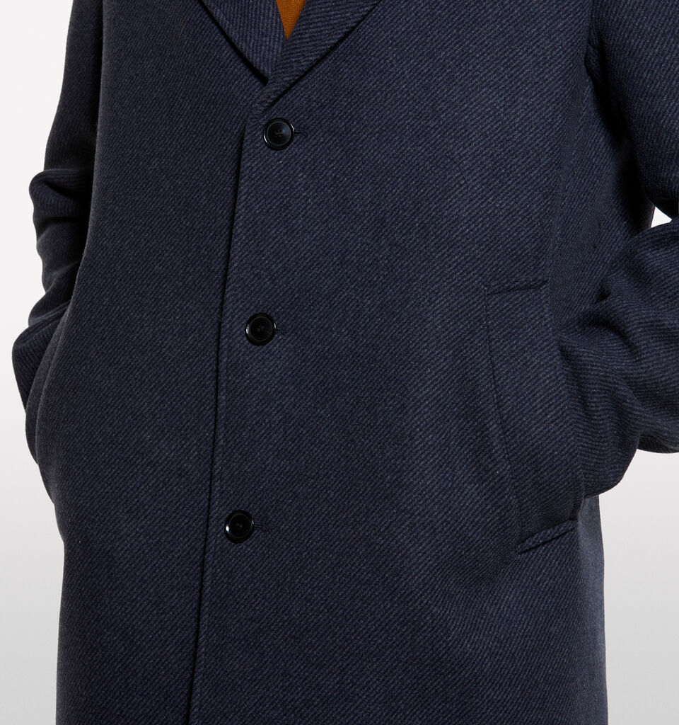 Dunkelgrauer einreihiger Mantel - mäntel für herren - Schwarz | Sisley image number 4